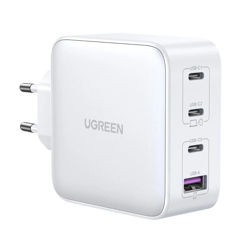 UGREEN CD226 GaN 1xUSB QC3.0 + 3xUSB-C, 100W, PD hálózati töltő - fehér