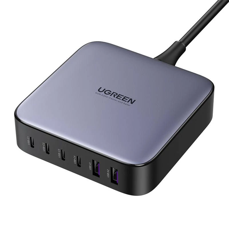 Ugreen CD271 GaN asztali hálózati töltő 200W 2xUSB, 4xUSB-C