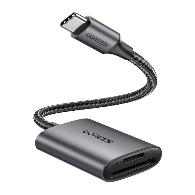 UGREEN CM401 USB-C SD / microSD kártyaolvasó - szürke