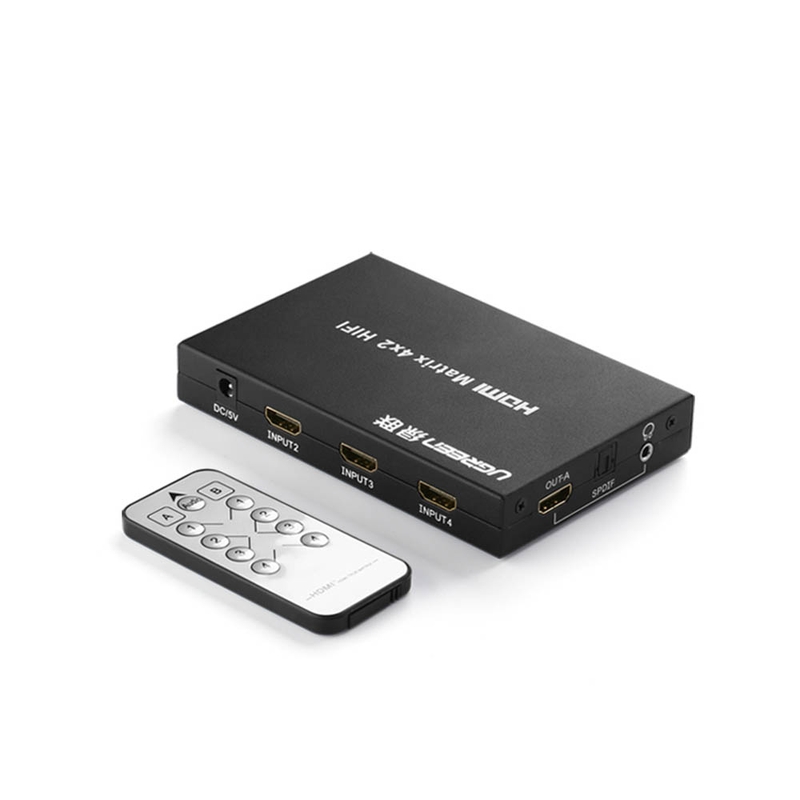 Ugreen HDMI splitter switch 4xHDMI - 2x HDMI 4K / FullHD 