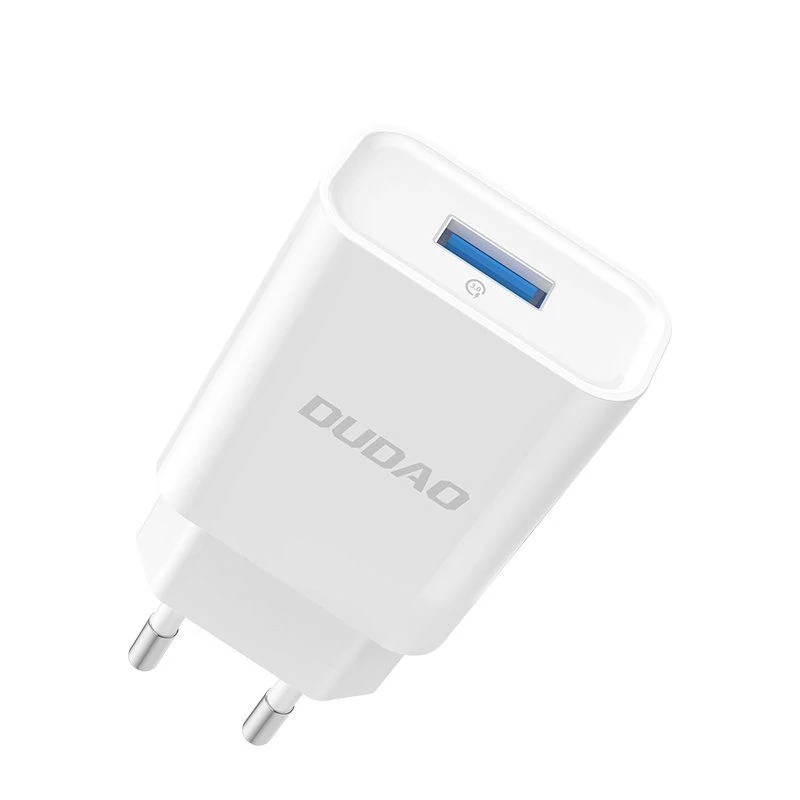 Dudao A3 hálózati USB töltő QC3.0 5V 2,4A - fehér