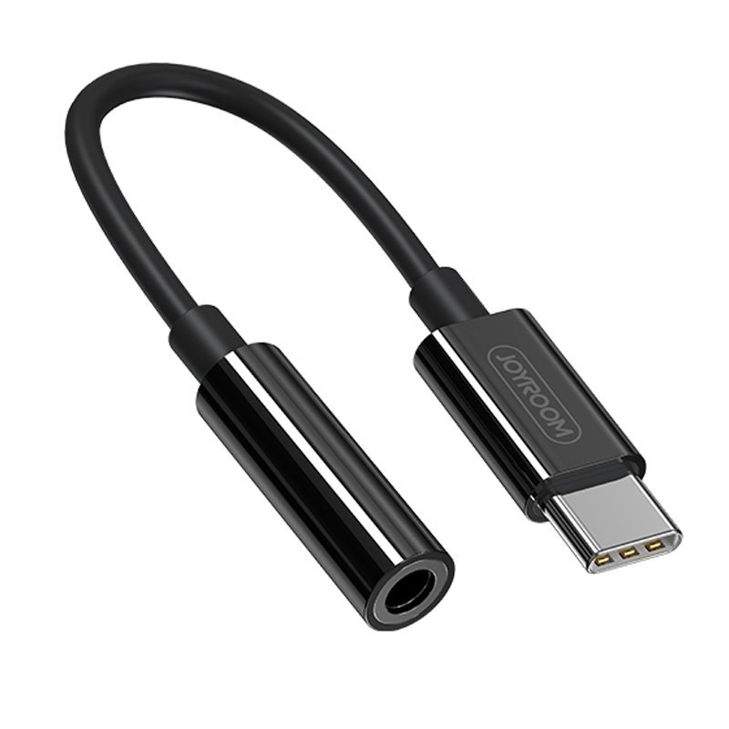 Joyroom USB-C - 3,5mm jack audio adapter - fekete
