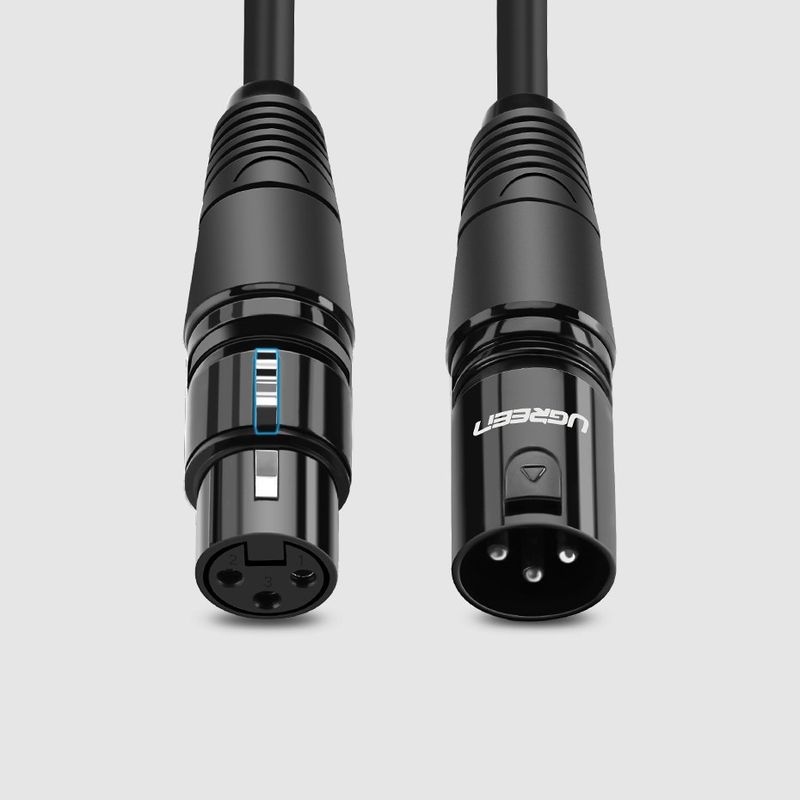 Ugreen AV130 XLR (M) - XLR (F) kábel 1m - fekete