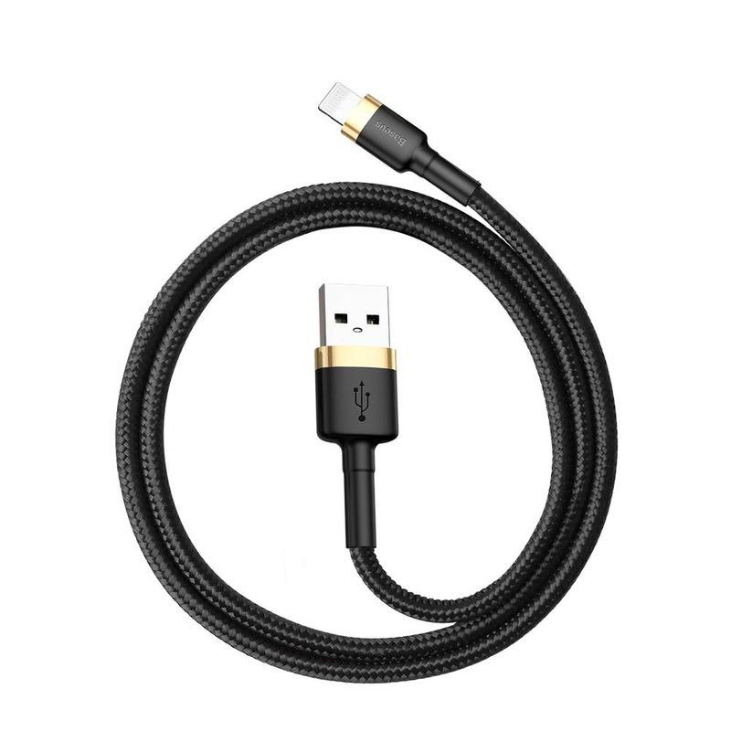 Baseus Cafule USB - Lightning 2,4A 0,5m kábel - arany-fekete