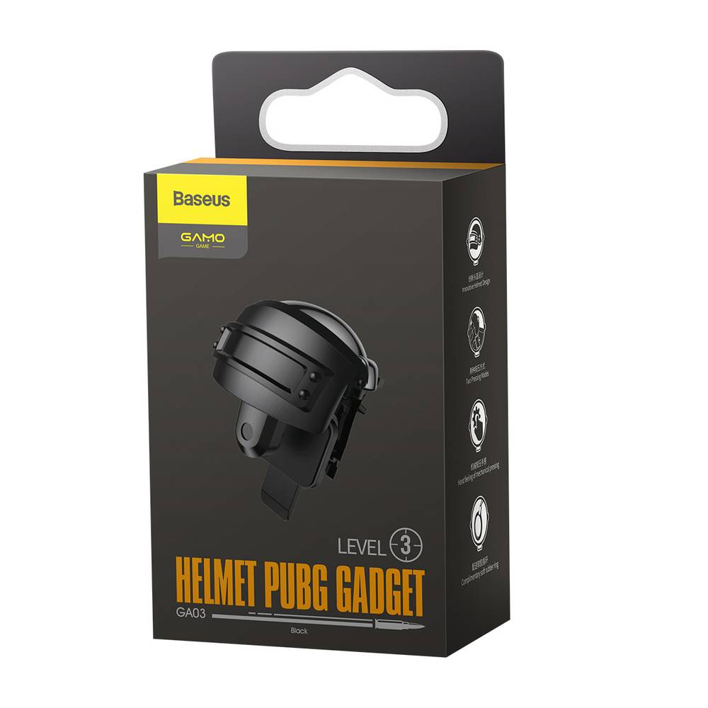 Baseus GAMO GA03 Level 3 Helmet PUBG Gadget sisak alakú kontroller okostelefonhoz - fekete