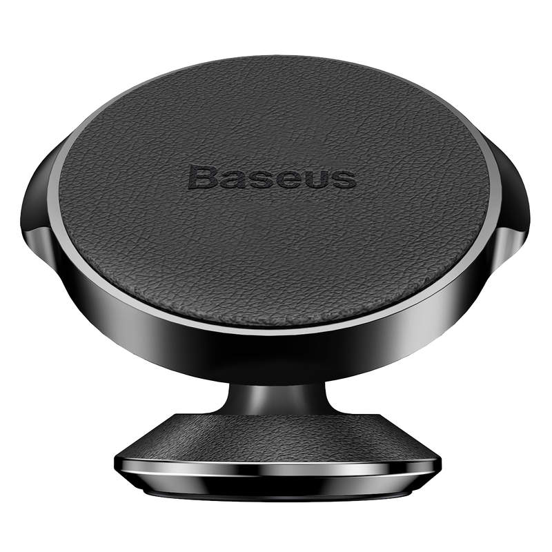 Baseus Small Ears  mágneses autós telefon tartó műszerfalra, bőr felület - fekete