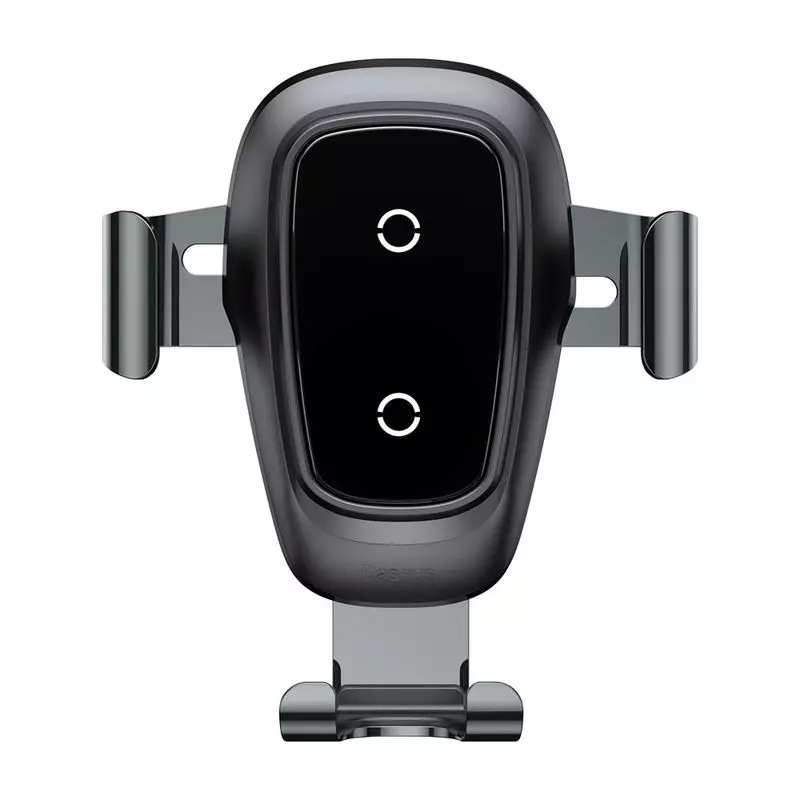 Baseus Metal Gravity autós telefontartó és Qi vezeték nélküli töltő szellőző nyílásba - fekete