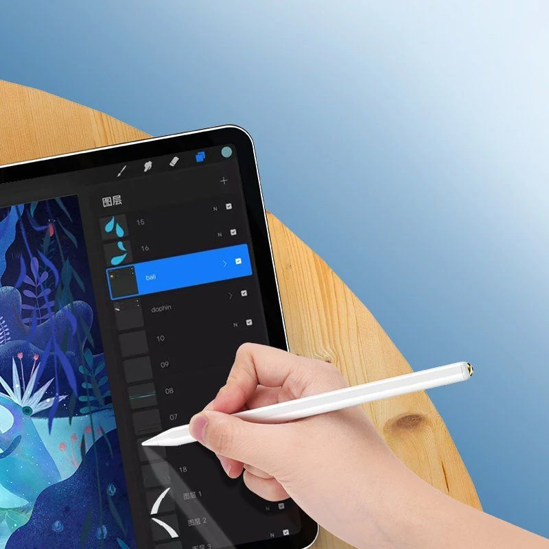 Choetech stylus pen érintőtoll / ceruza Apple iPad-hez - fehér