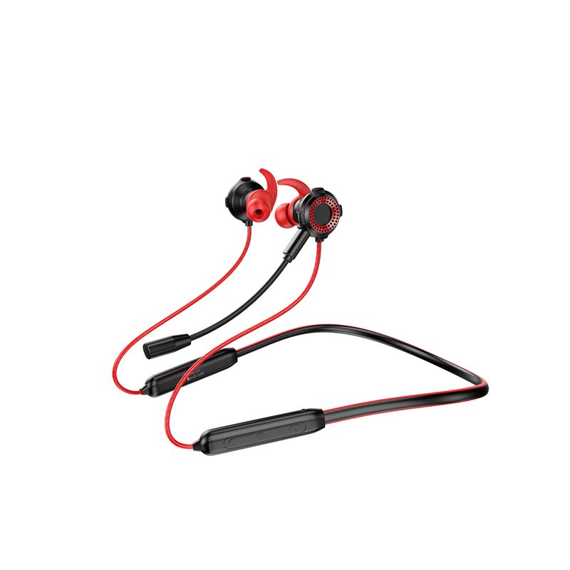 Dudao U5X gamer és sport vezeték nélküli bluetooth nyakpántos headset - fekete-piros
